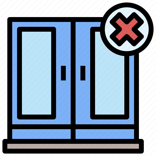 Cancel, close, door, home, house icon - Download on Iconfinder