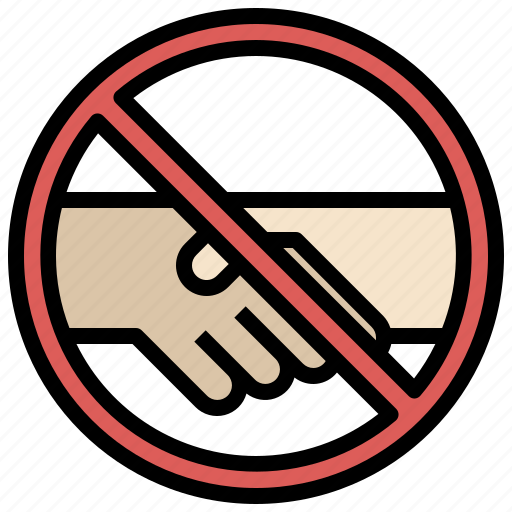 Forbidden, handshake, no, prohibition, restricted, sign icon - Download on Iconfinder