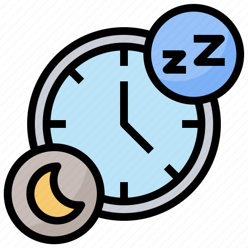 Bed, clock, hours, sleeping icon - Download on Iconfinder