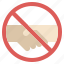 forbidden, handshake, no, prohibition, restricted, sign 