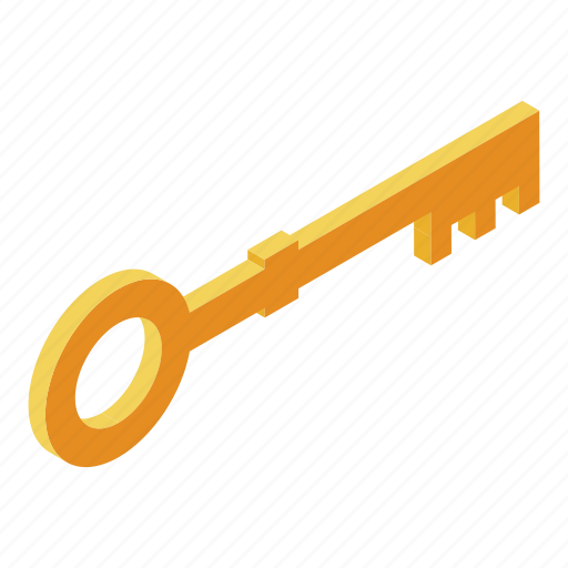 Business, cartoon, gold, isometric, key, logo, quest icon - Download on Iconfinder