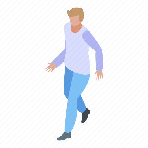 Boy, cartoon, isometric, man, person, quest, running icon - Download on Iconfinder