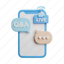 question, answer, live, streaming, front, faq, support, help 