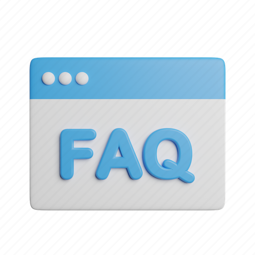 Faq, front, information, question, help, transport, support 3D illustration - Download on Iconfinder