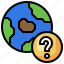 earth, question, mark, world 