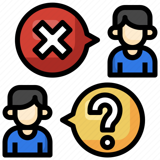 Wrowg, question, mark, conversation, ask, man icon - Download on Iconfinder