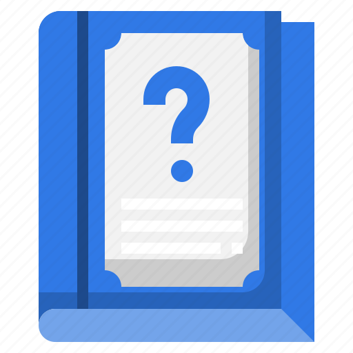 Book, instructions, manual, faq, question icon - Download on Iconfinder