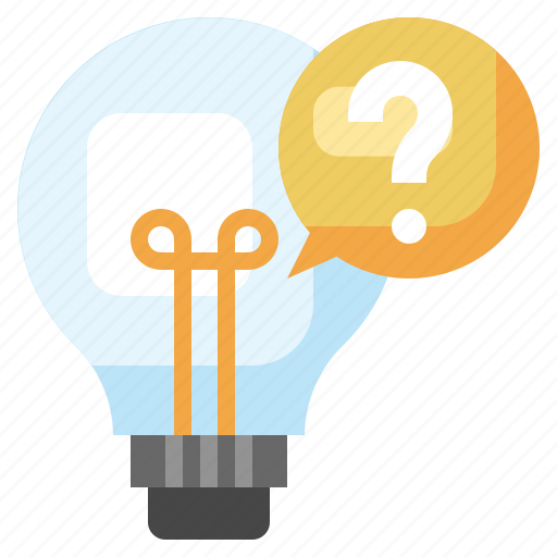 Light, bulb, idea, curiosity, question, mark, knowledge icon - Download on Iconfinder