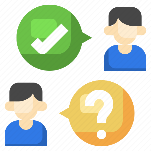 Quiz, question, exam, conversation, correct icon - Download on Iconfinder