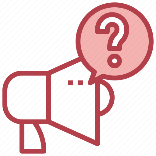 Megaphone, question, answer, marketing, communications icon - Download on Iconfinder