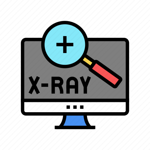 X, ray, radiology, researching, computer, screen, equipment icon - Download on Iconfinder