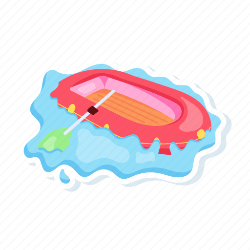 Rafting boat, cataraft, inflatable boat, motor raft, inflatable kayak icon - Download on Iconfinder