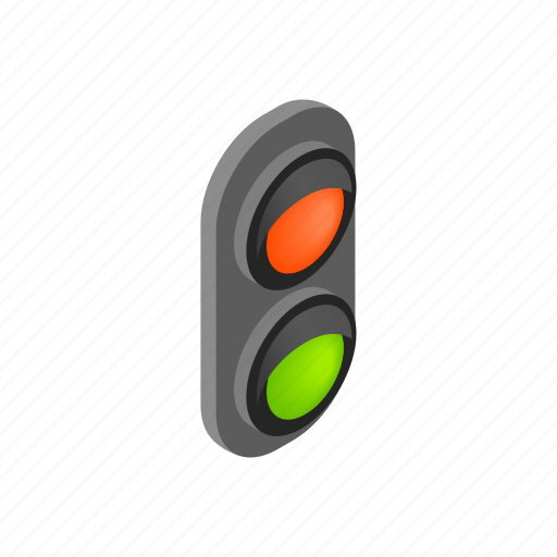 Isometric, light, rail, railway, signal, traffic, train icon - Download on Iconfinder