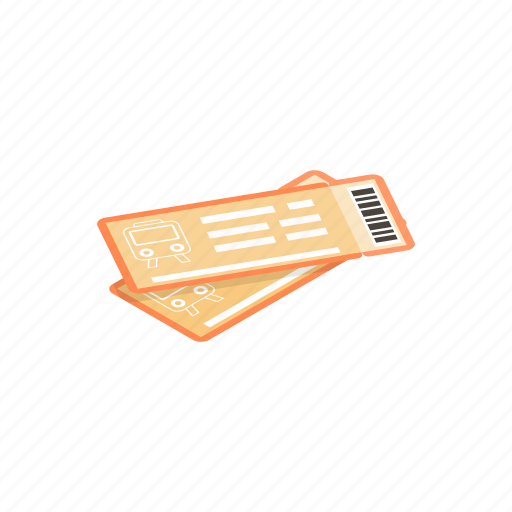 Isometric, orange, rail, tickets, train, travel, way icon - Download on Iconfinder