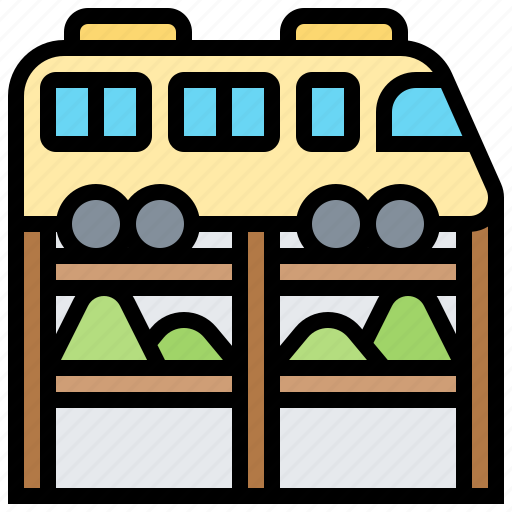 Architecture, bridge, railway, train, transportation icon - Download on Iconfinder