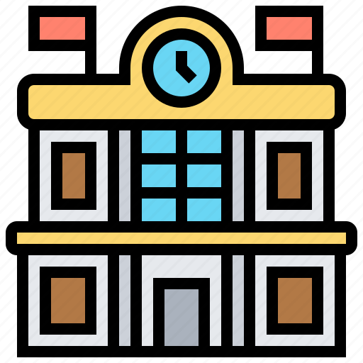 Architecture, building, station, train, transportation icon - Download on Iconfinder