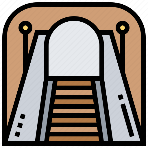 Railway, subway, train, tunnel, underground icon - Download on Iconfinder