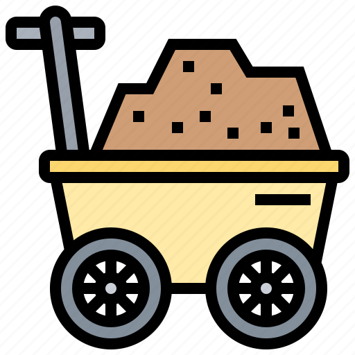 Carry, cart, miner, trolley, wagon icon - Download on Iconfinder