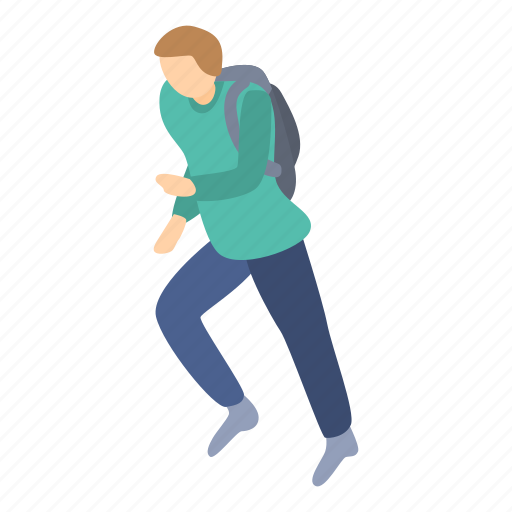 Cartoon, isometric, man, running, silhouette, woman, young icon - Download on Iconfinder