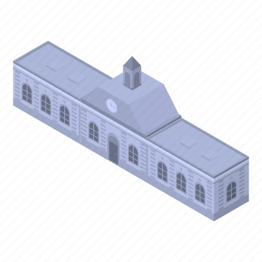 Building, business, car, cartoon, city, isometric, railway icon - Download on Iconfinder