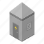 box, cartoon, construction, electrical, isometric, station, technology 