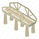 railway, bridge, isometric