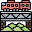 bridge, train, railway, travel, transport 