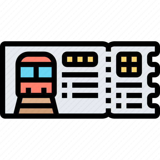 Ticket, train, railway, travel, transportation icon - Download on Iconfinder