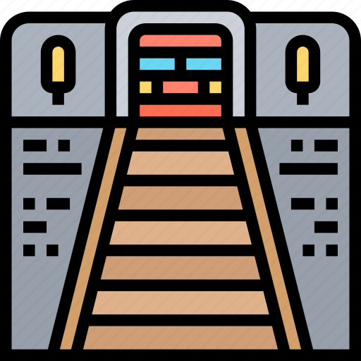 Tunnel, train, railroad, railway, transportation icon - Download on Iconfinder