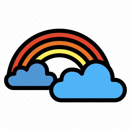 Cloud, rainbow, rainy, sky icon - Download on Iconfinder