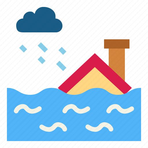 Disaster, flood, rainy, water icon - Download on Iconfinder