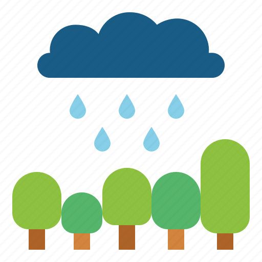 Cloud, forest, rain, rainy icon - Download on Iconfinder