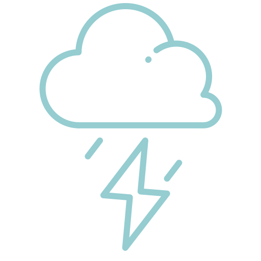 Cloudy, lightning, rain, thunder, forecast, weather icon - Free download