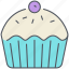 cupcake, bakery, celebration, dessert, muffin, party, sweet 