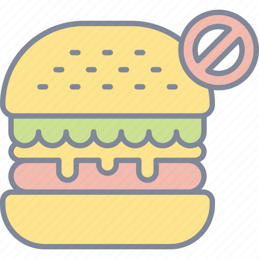 No, food, fast food, burger icon - Download on Iconfinder