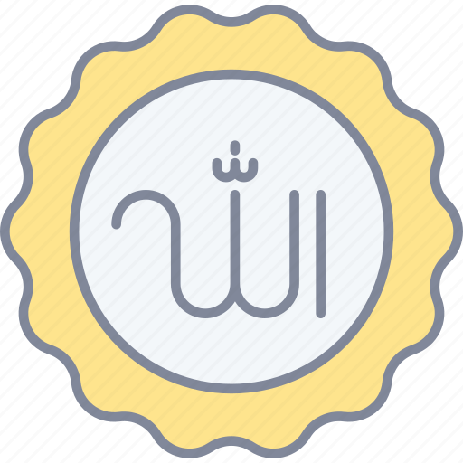 Allah, badge, sticker icon - Download on Iconfinder