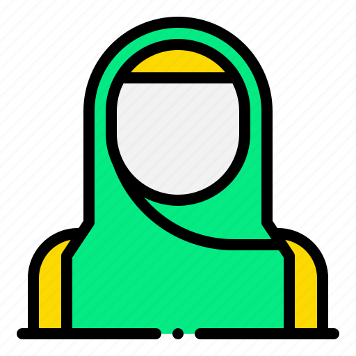 Female, woman, islamic, muslim, fashion icon - Download on Iconfinder