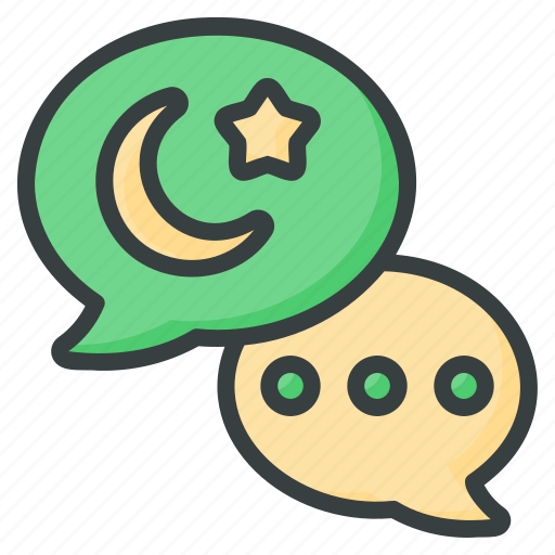 Chat, ramadan, greeting, mubarak, fasting icon - Download on Iconfinder