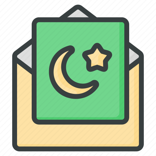 Greeting, card, communications, email, ramadan, eid al fitr, eid al adha icon - Download on Iconfinder