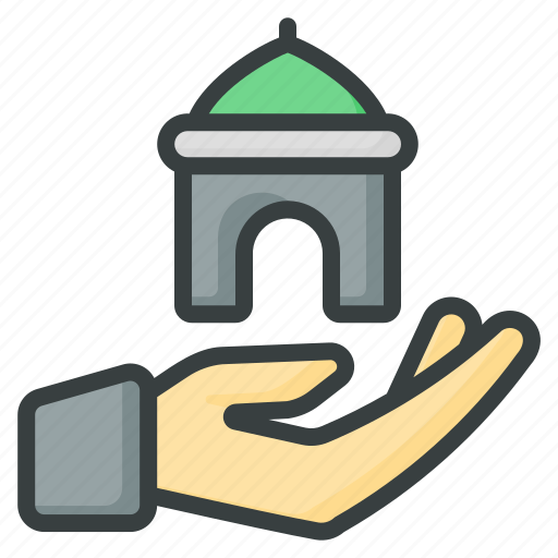 Hand, mosque, pray, cultures, ramadan, islam, hands icon - Download on Iconfinder