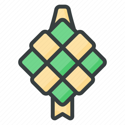 Ketupat, food, mubarak, cultures, ramadan, muslim, eid al fitr icon - Download on Iconfinder