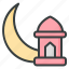 ramadan, crescent, moon, lantern, mosque, arabic, muslim 