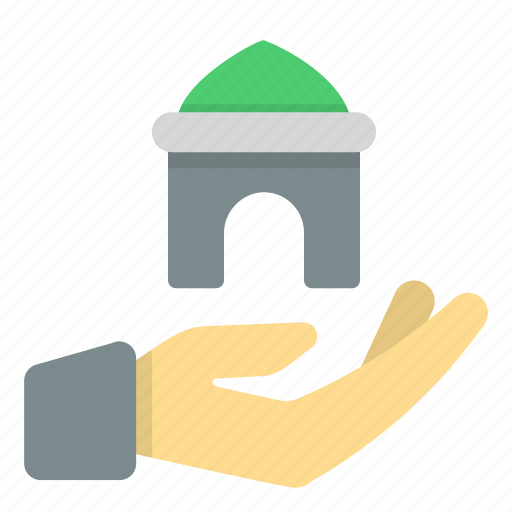 Hand, mosque, pray, cultures, ramadan, islam, hands icon - Download on Iconfinder