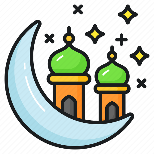 Moon, crescent, ramadan, mosque, islam, islamic, eid al fitr icon - Download on Iconfinder