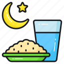 iftar, food, ramadan, islamic, water, glass, drink
