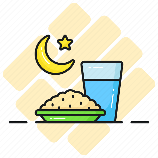 Iftar, food, ramadan, islamic, water, glass, drink icon - Download on Iconfinder