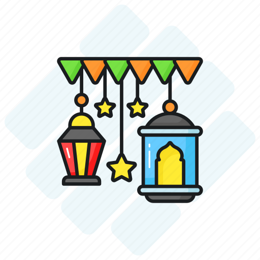 Decoration, ramadan, lantern, vintage, star, hanging, eid mubarak icon - Download on Iconfinder