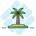 palm, tree, beach, nature, wood, ecology, shrub