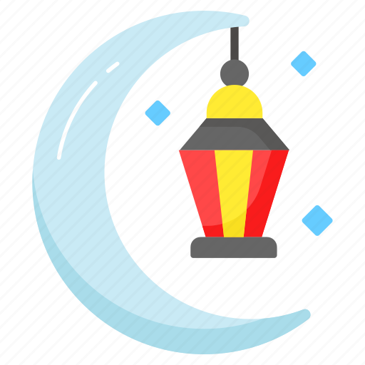 Decoration, moon, lantern, ornament, celebration, ramadan, eid al fitr icon - Download on Iconfinder