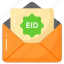 eid, greetings, letter, envelop, occasion, festival, event 